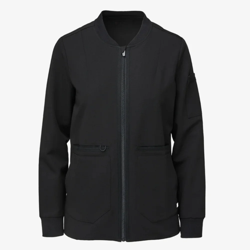 Figs Bellery Scrub Jacket zipped black S